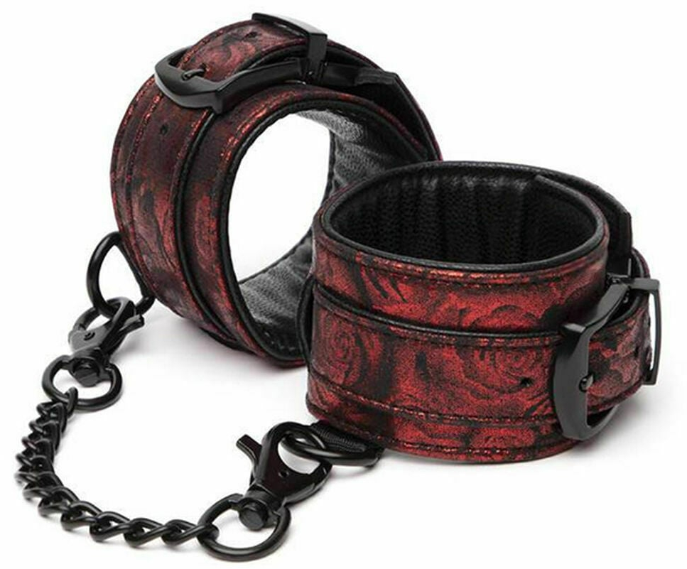 Sweet Anticipation Ankle Cuffs - Red