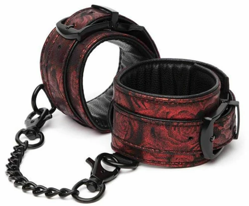 Sweet Anticipation Ankle Cuffs - Red