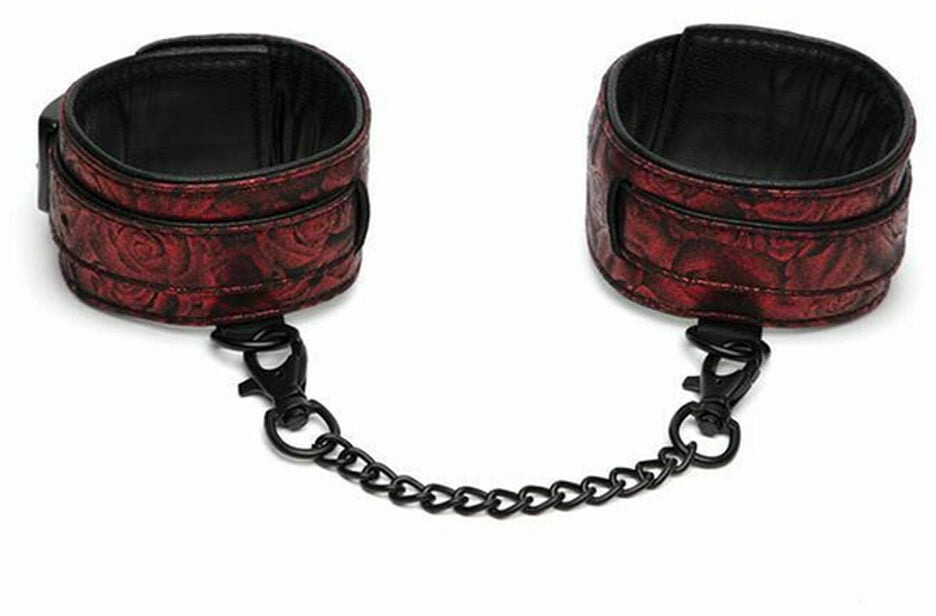 Sweet Anticipation Ankle Cuffs - Red