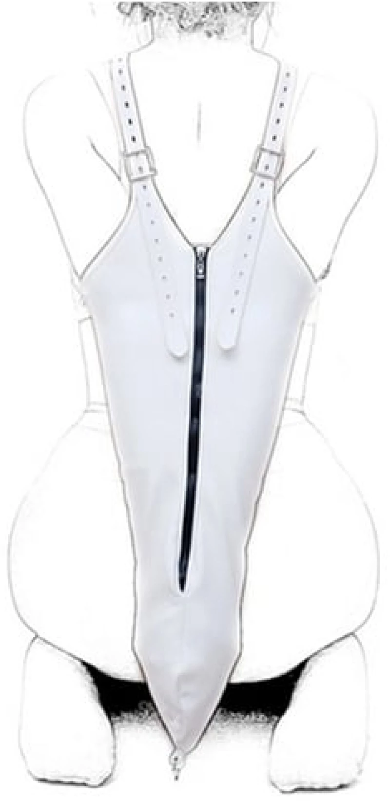 Camisole Strict Leather Zipper
