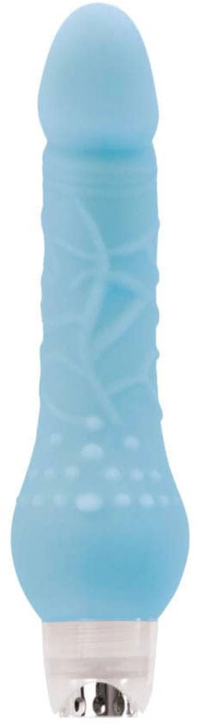 Ρεαλιστικός Φωσφοριζέ Δονητής Firefly Massager 20 cm (Γαλάζιος) - NS Novelties