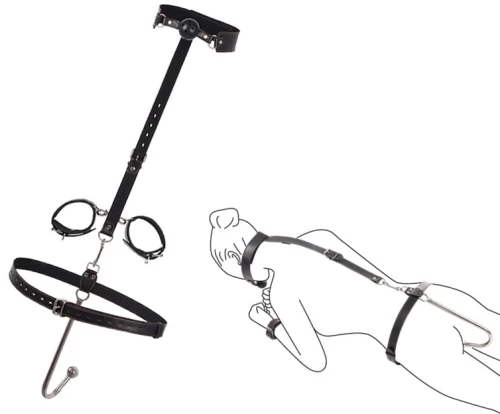 Hard Bondage Restraint System, Black