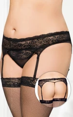Garterbelt  Softline - Plus Size - black