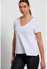 BDTKWCL V-NECK TSHIRT 1231-901628 1231-901628-00200 BODY TALK Λευκό