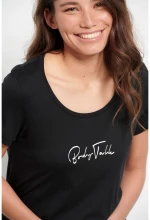 BDTKW TSHIRT SS 1231-902628 1231-902628-00100 BODY TALK Μαύρο