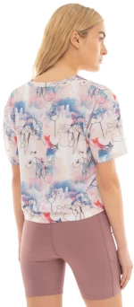 BE:NATION S/S PRINTED CROP TOP 05112307-2A BENATION Λευκό