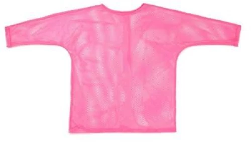 Long Sleeved Pink Mesh Top