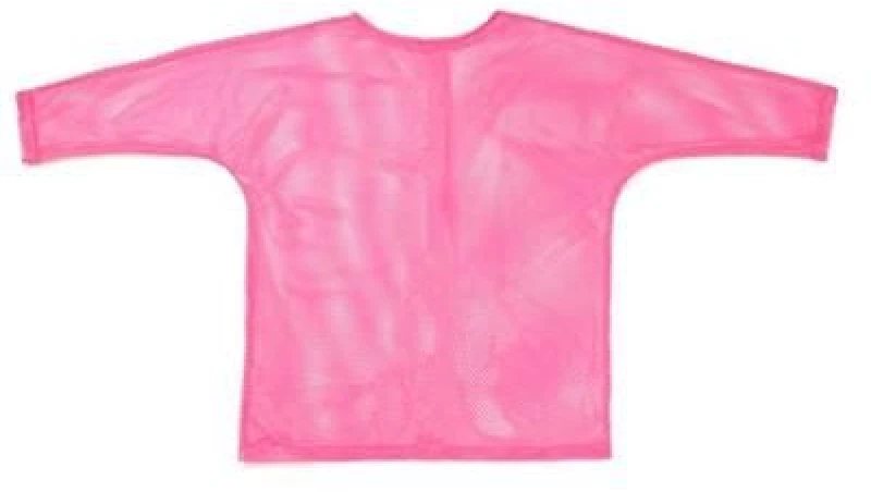 Long Sleeved Pink Mesh Top