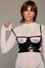 White Mesh Dress
