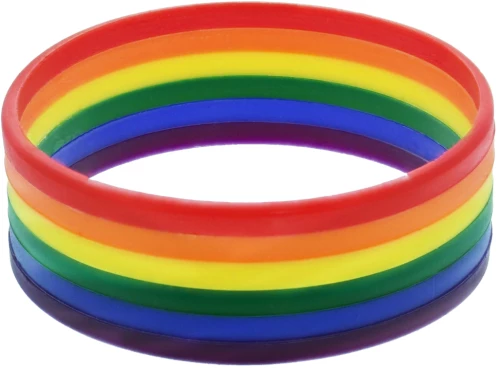 2.3cm Rainbow Silicon Bracelets