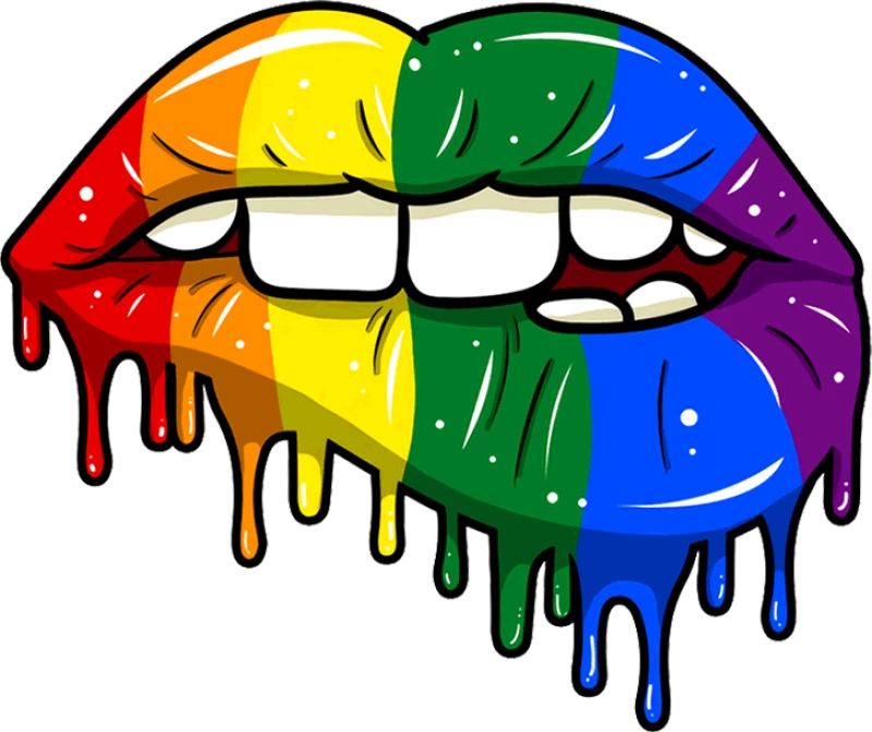 LGTB lips Stamp