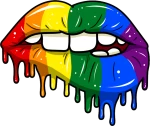 LGTB lips Stamp