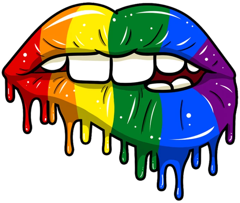 LGTB lips Stamp