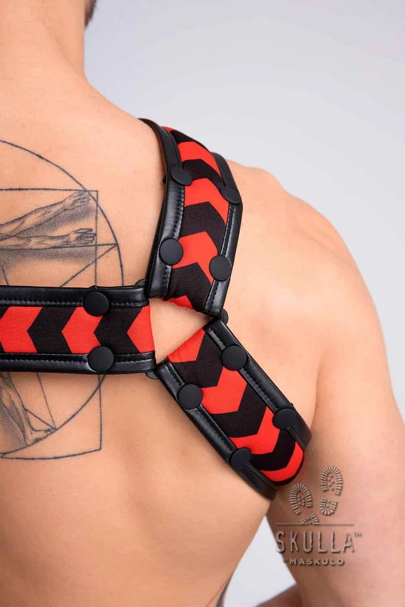 Maskulo - Skulla Bulldog Harness L