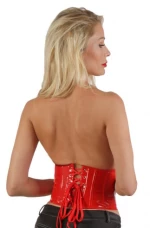 Vinyl waist cincher Red