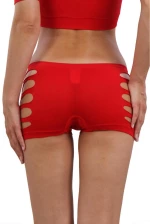Fishnet Shorty Red