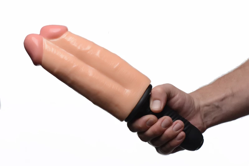 Double Decker 13X Vibrating Dual Dildo Thruster - Master Series