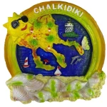 Tουριστικό μαγνητάκι Souvenir – Σετ 12pcs - Resin Magnet - 678078