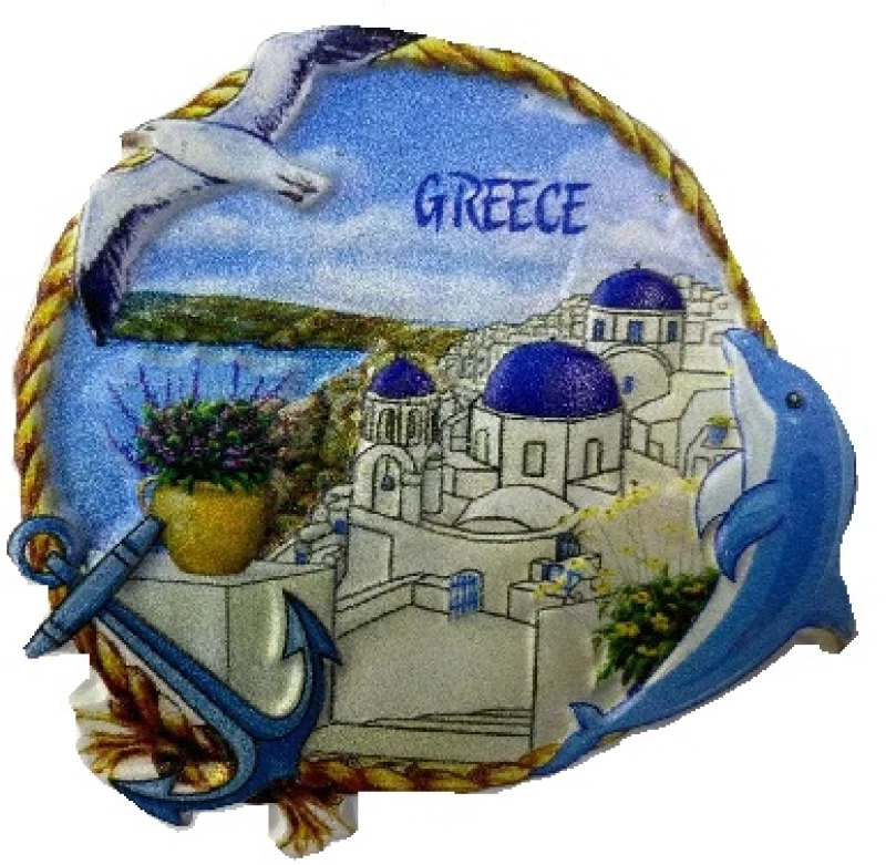 Tουριστικό μαγνητάκι Souvenir – Σετ 12pcs - Resin Magnet - 678068