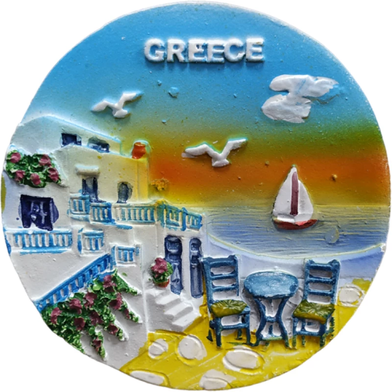 Tουριστικό μαγνητάκι Souvenir – Σετ 12pcs - Resin Magnet - 678233