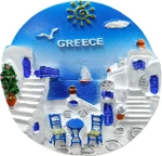 Tουριστικό μαγνητάκι Souvenir – Σετ 12pcs - Resin Magnet - 678237