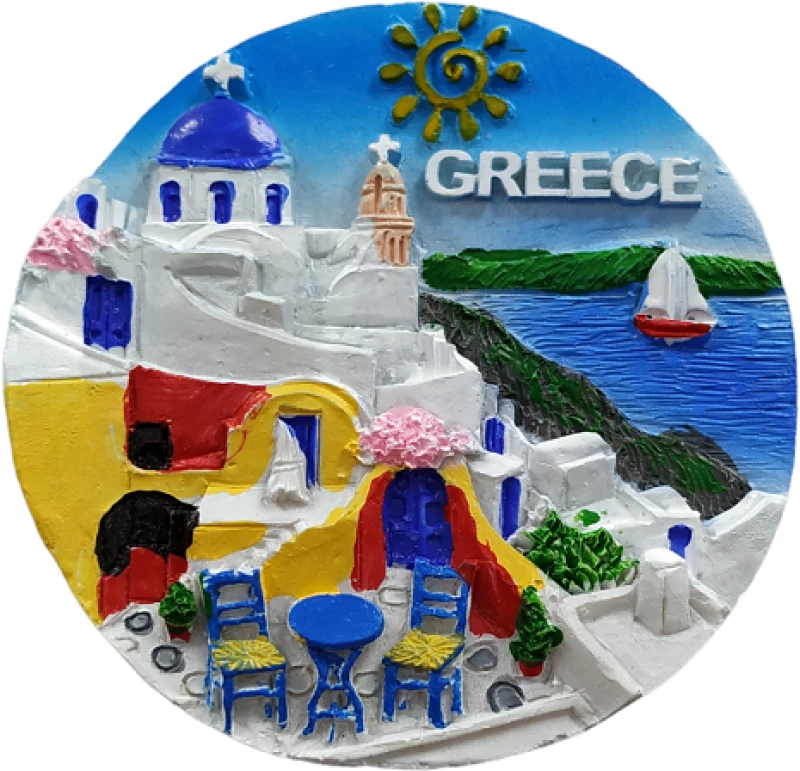 Tουριστικό μαγνητάκι Souvenir – Σετ 12pcs - Resin Magnet - 678243