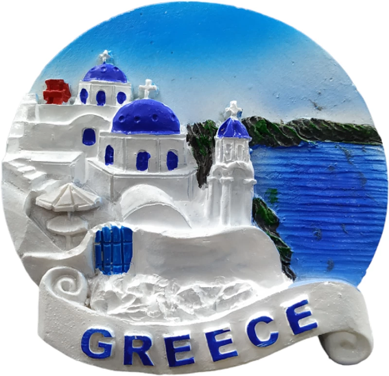 Tουριστικό μαγνητάκι Souvenir – Σετ 12pcs - Resin Magnet - 678250