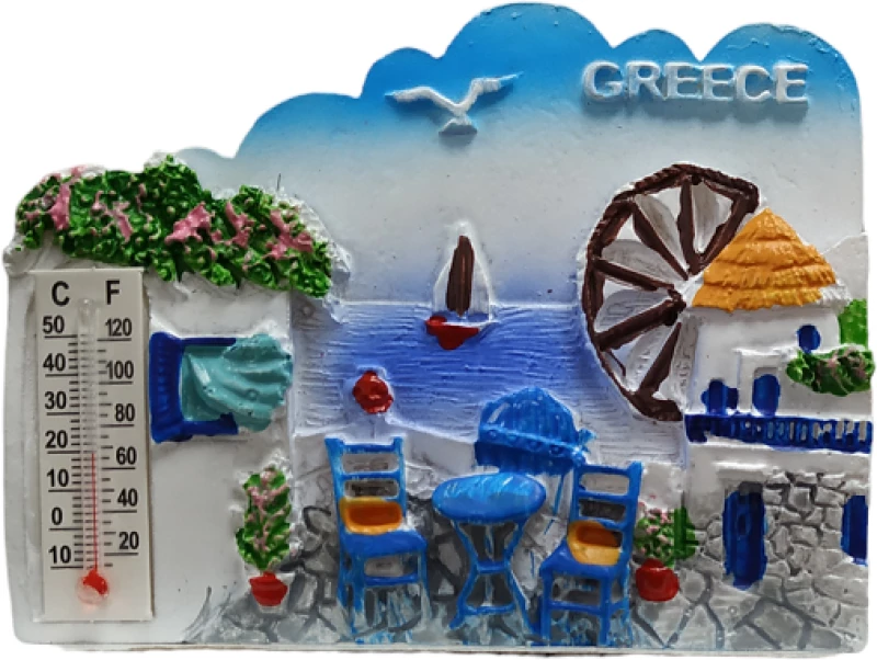 Tουριστικό μαγνητάκι Souvenir – Σετ 12pcs - Resin Magnet - 678256