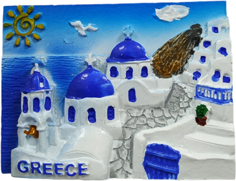Tουριστικό μαγνητάκι Souvenir – Σετ 12pcs - Resin Magnet - 678275