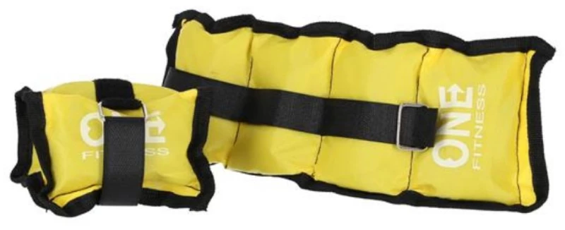 One Fitness Pillow Weights 2x 1.5kg Yellow (WW02) (OFIWW02)