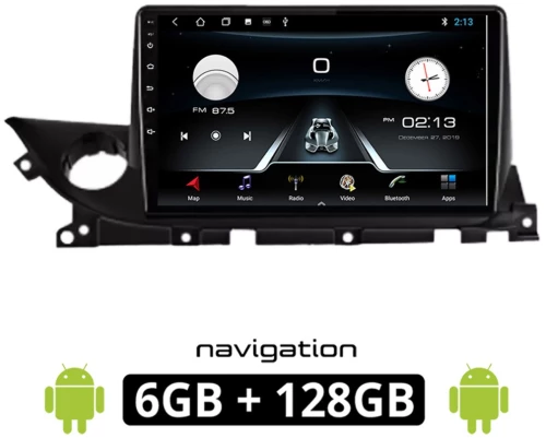 MAZDA 6 (μετά το 2021) Android οθόνη αυτοκίνητου 6GB με GPS WI-FI (ηχοσύστημα αφής 9" ιντσών OEM Youtube Playstore MP3 USB Radio Bluetooth Mirrorlink εργοστασιακή, 4x60W, AUX) MA545-6GB
