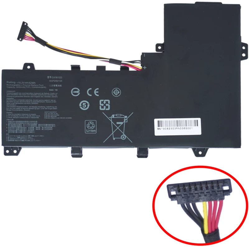 Μπαταρία Asus C41N1533 - 51.8Wh - 15.2v - 3410 mAh ( Κωδ.1-BAT0459 )
