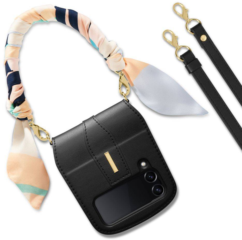 Θήκη Spigen SGP LIENAR LEATHER ARMOR για SAMSUNG GALAXY Z FLIP 4 5G - ΜΑΥΡΟ - ACS05171