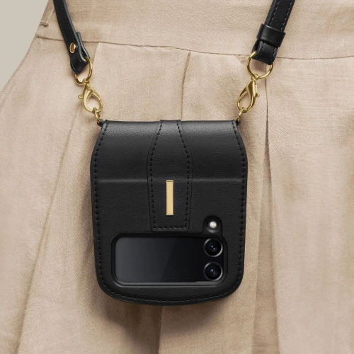 Θήκη Spigen SGP LIENAR LEATHER ARMOR για SAMSUNG GALAXY Z FLIP 4 5G - ΜΑΥΡΟ - ACS05171