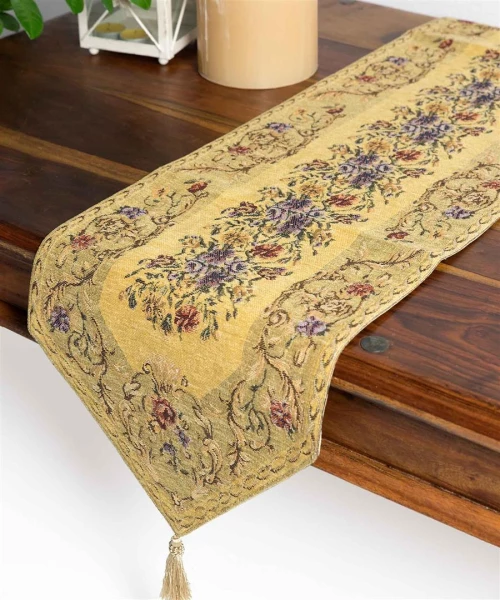 τραβέρσα  (33cm X 125cm)  tr46 χρυσή - -