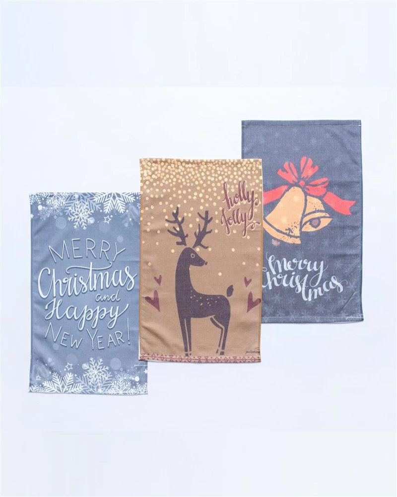 Σετ Πετσετες Κουζινας Christmas Collection 40X60 KD4 Palamaiki