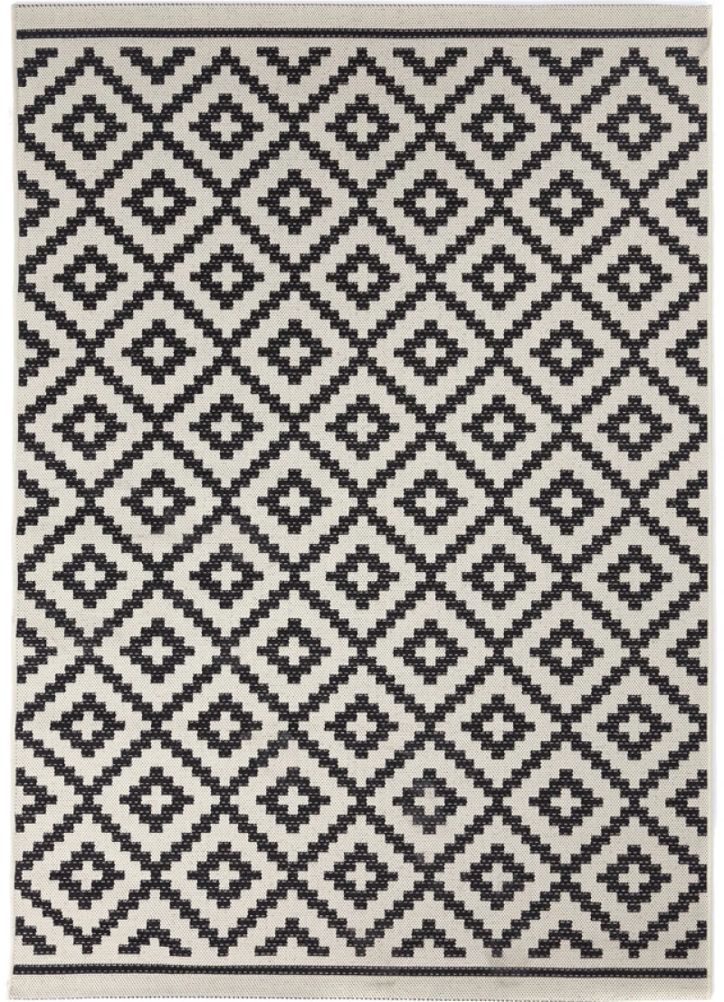 Ψαθα Flox 721W Black -  0Royal Carpet - 160x235 cm