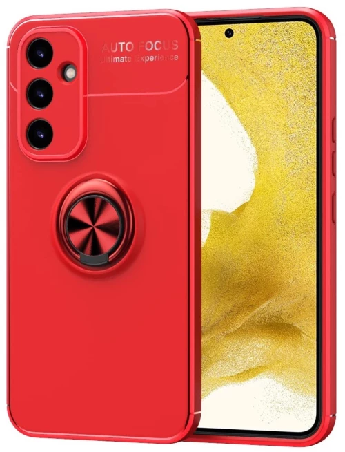 Θήκη Ancus AutoFocus Shock Proof με Ring Holder για Samsung SM-A346B Galaxy A34 5G Κόκκινη