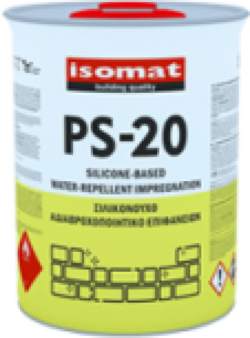 Isomat Ps-20 Διάφανο Σιλικονούχο Αδιαβροχοποιητικό Επιφανειών, 20lit
