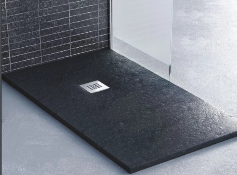 Sanitec A219 Ντουζιέρα Flat Ανάγλυφη (πέτρινη Υφή) 90x80x44cm