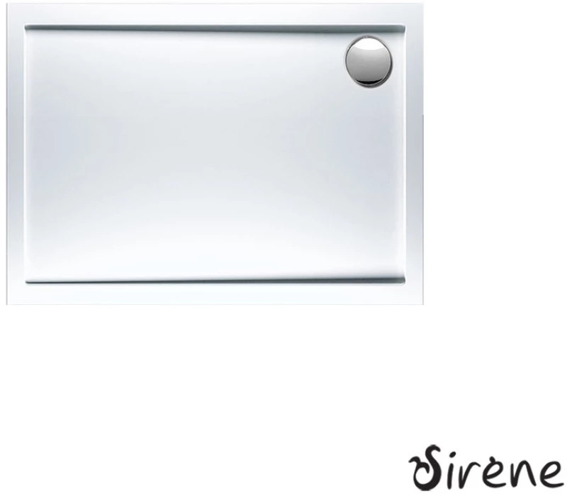 SIRENE EXTRA FLAT E10070-300 Ορθογώνια Ακρυλική Ντουζιέρα White 100x70cm
