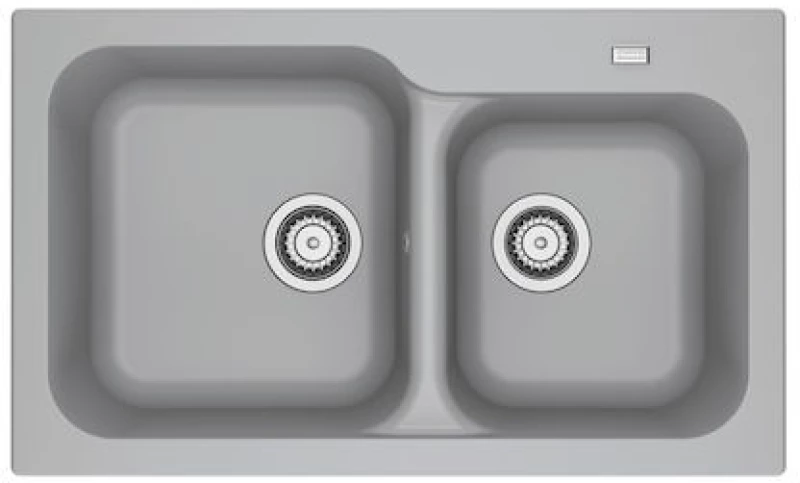 Franke Tectonite KID 620 Ένθετος Νεροχύτης από Συνθετικό Γρανίτη Μ83xΠ50cm Γκρι