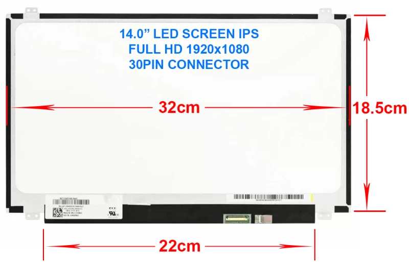Οθόνη Laptop 14.0'' 1920x1080 Vero K146 FHD IPS ABC (Κωδ. 2891)