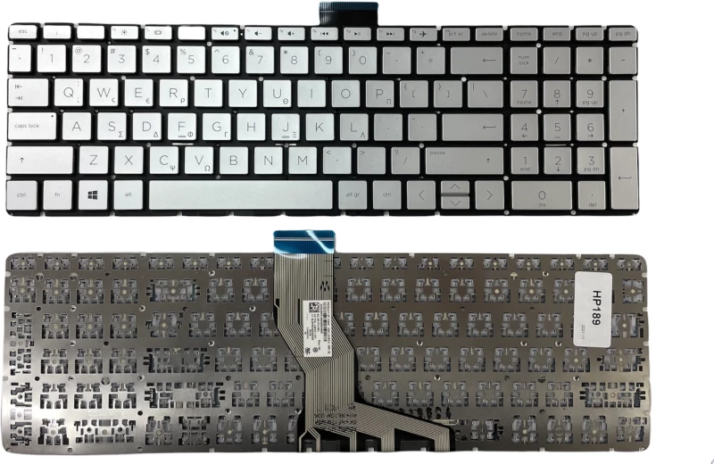 Πληκτρολόγιο Keyboard HP Laptop 15s-fq1002nv  (Κωδ.40478GRSILVER)