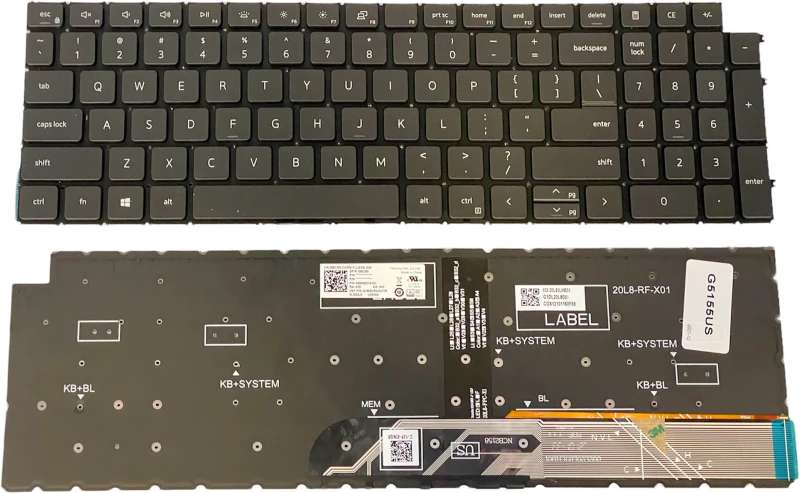 Πληκτρολόγιο Laptop - Keyboard for DELL 15 5525 (Κωδ. 40705USBL)