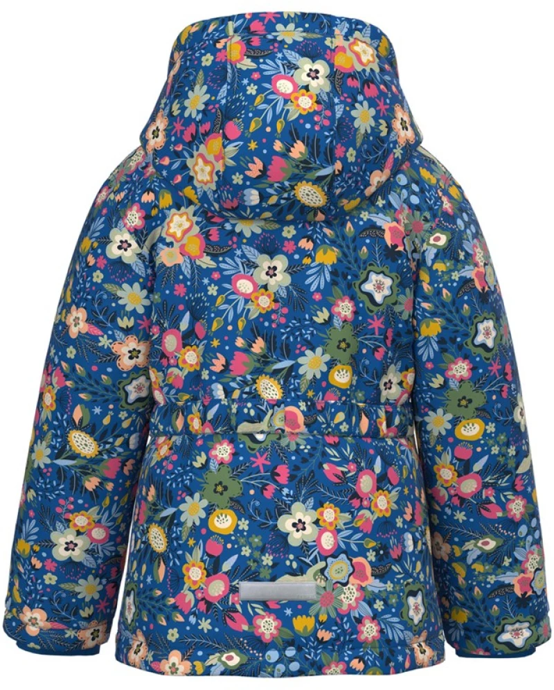 Χειμερινό μπουφάν με κουκούλα 5-14 flower power 13220333 Name It