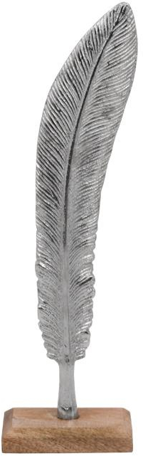 326584 ΕΠΙΤΡΑΠΕΖΙΟ ΔΙΑΚΟΣΜΗΤΙΚΟ FYLLIANA `LEAF` ΝΙΚΕΛ ΜΕ ΞΥΛΙΝΗ ΒΑΣΗ 16X7,5X32ΕΚ