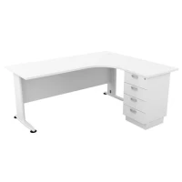 368203 SUPERIOR COMPACT ΔΕΞΙΑ ΓΩΝΙΑ ΑΠΟΧΡΩΣΗ ΑΣΠΡΟ 180x70x75 / 150x60x75cm