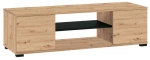 378279 ΕΠΙΠΛΟ ΤΗΛΕΟΡΑΣΗΣ BOLOGNA ARTISAN OAK - ΜΑΥΡΟ 120*40*34