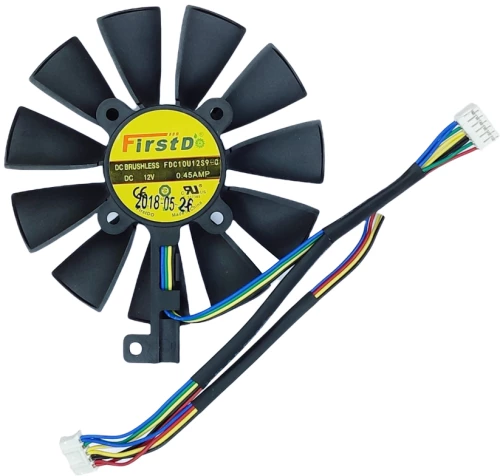 Ανεμιστηράκι - Fan C - GPU Cooling Fan for Cooler Asus Strix RX480 RX 580 GTX 980TI R9 390 390X GTX 1060 1070 1080 1070TI 1080TI 87MM 28MM OEM(Κωδ. 80820)
